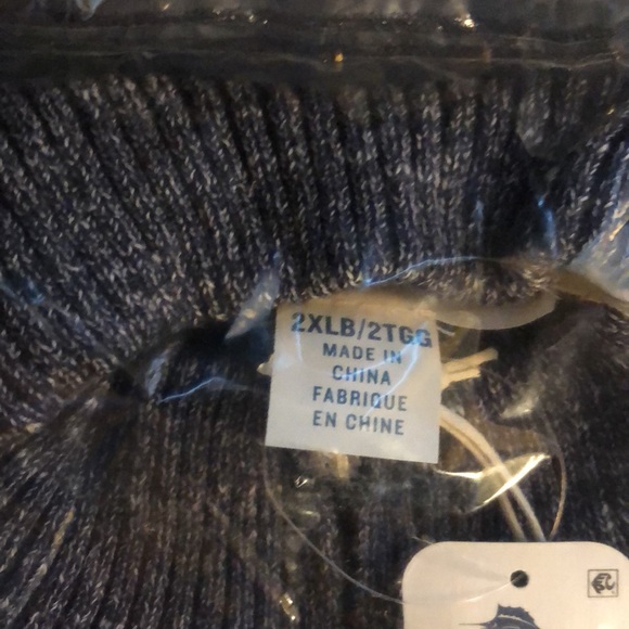 Tommy Bahama Big & Tall Di Sabbia Flip Half-Zip Sweater (Brand New, With Tags) - Picture 4 of 6